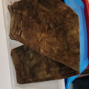 Men's True Religion jeans 38/34 forest Great Condition camouflage like leaves